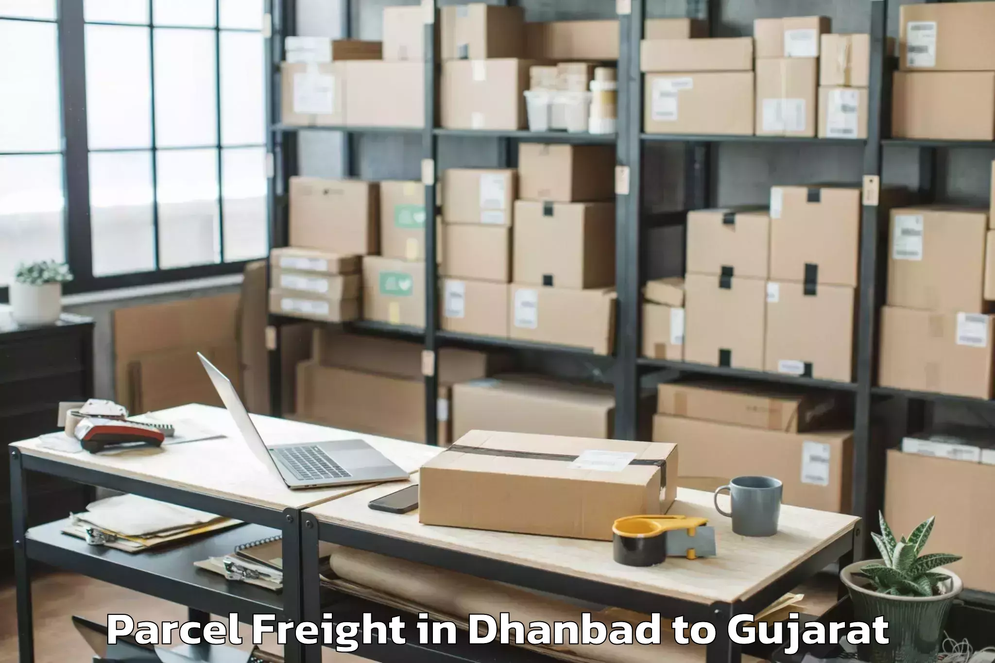 Reliable Dhanbad to Visavadar Parcel Freight